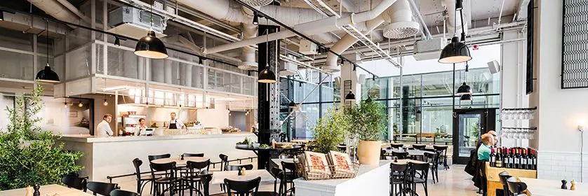 大红鹰dhy助力斯德哥尔摩的法国工业风餐厅Usine
